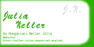 julia neller business card